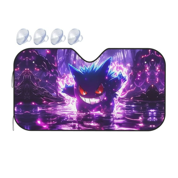 Gengar Car Windshield Sun Shade Sunshade for Car Window Car Sun Shade Windshield for Front Window Summer Sunshade for Car Window Shades S