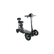 Comfygo MS-3000 Electric Mobility Scooters for Adults - Foldable Lightweight 4 Wheeler Drive Electric Wheelchair Compact Duty for Travel with LED Headlight, 25 Miles Range (Black)