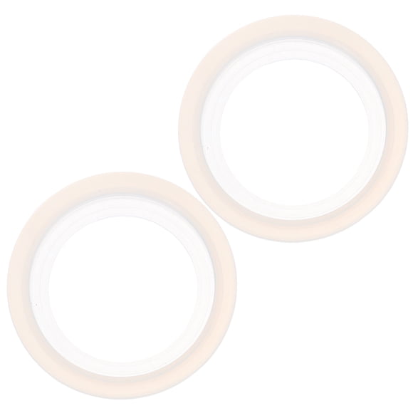 HOOWIFFY 2Pcs Coffee Machine Silicone Gasket Seal White Universal Fit for Espresso Makers