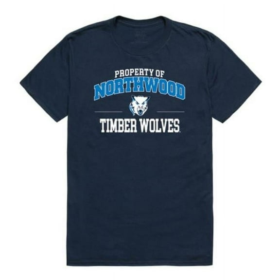 W Republic  Northwood University Timberwolves Property College T-Shirt, Navy - Medium