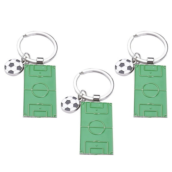 Zehuanyu 3 Pcs Soccer Keychains Football Accessories Set for Fans and Collectors