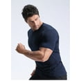 thumbnail image 2 of Men’s Quick Drying Running Shirts Loose Fit Performance Short Sleeve Lightweight Athletic Workout Shirts for Men, 2 of 4
