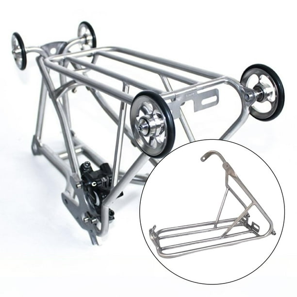Rejilla frontal de reforzado para BRP v-brake, portaequipajes portátil Unisex de aleación de para bicicleta, estante frontal para bici Cremallera de freno de disco Baoblaze Parrilla trasera para BRP