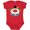 Red, variant on Inktastic Big Clown Face Boys or Girls Baby Bodysuit
