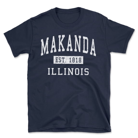 Makanda Illinois Classic Established Men's Cotton T-Shirt