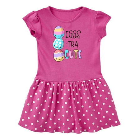 

Inktastic Eggs-tra Cute Fun Easter Eggs Gift Toddler Girl Dress