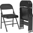 thumbnail image 1 of Ensemble de 4 Chaises Pliantes, Cadre en Métal, Supporte 350 Lb, 1 of 7