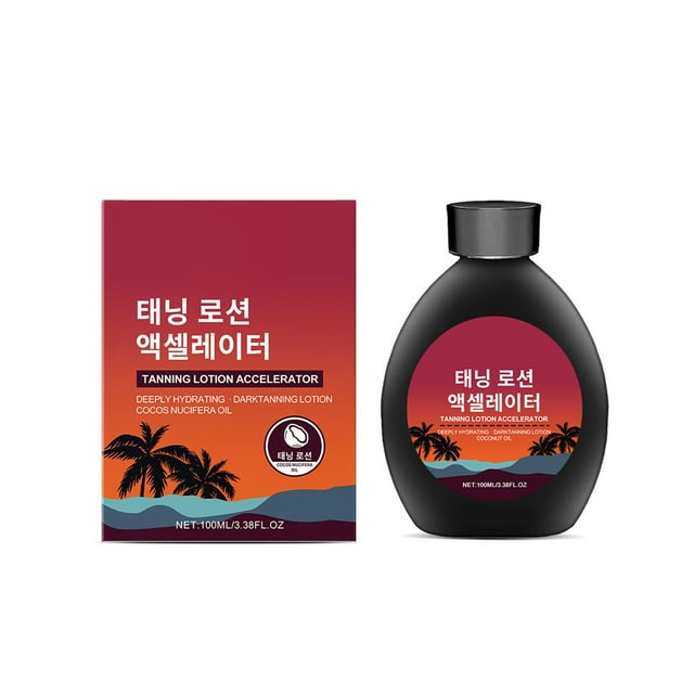 Loción bronceadora segura para pieles sensibles con activador de bronceado profundo y antioxidantes de aloe (100 ml)