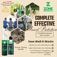 thumbnail image 3 of Zone Protects Picaridin Insect Repellent Combo; 10oz Picaridin Spray w/ 8oz Refill Bottle; DEET-Free, Oil-Free; 12-hr Protection Against Mosquitoes, Ticks, Biting Flies and Chiggers, 3 of 7