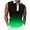 Green, variant on fatyb Tank Tops for Men Casual Quarter Zip Collared Tee Shirts Sleeveless Gradient Color Fashion Shirts