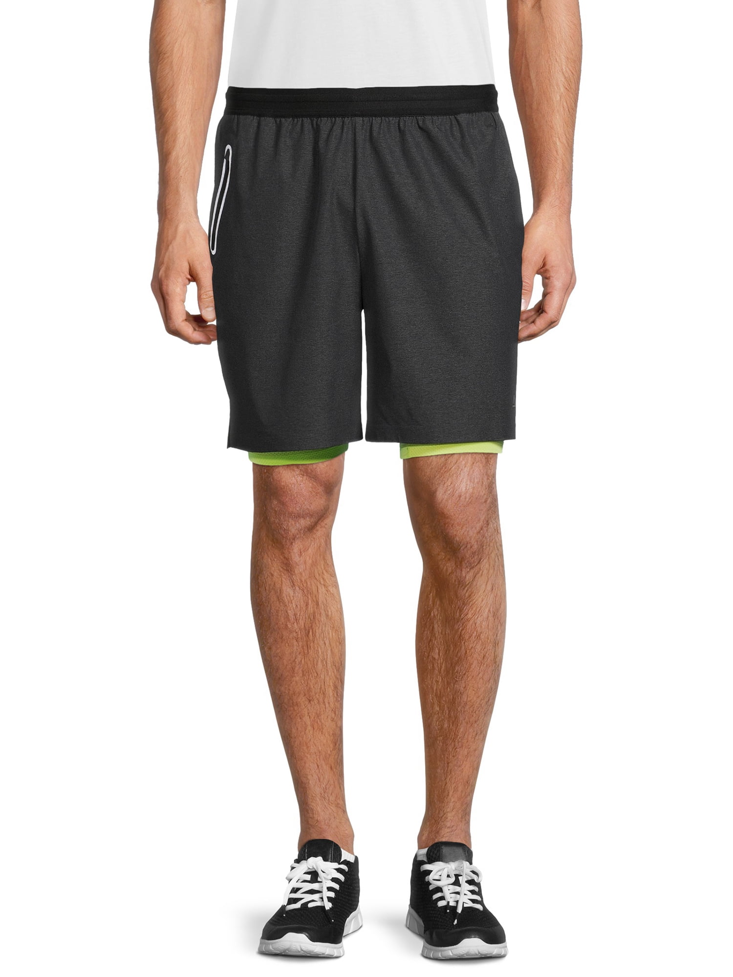 Athlux Men's 2in1 Performance Stretch Woven Short with Mesh Liner