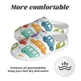 thumbnail image 6 of Yiaed Doodle Cars Print Slippers Fuzzy Warm Cozy Slippers Non Slip House Slippers For Indoor Outdoor Slippers House Slippers-46/47, 6 of 7