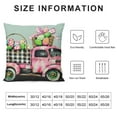 thumbnail image 6 of Nawypu  Buffalo Easter Egg Truck Lumbar Pillow Cover Spring Farmhouse Decorations Colorful Eggs Holiday Decor Throw Cushion Case for Home Couch &nbsp;2pc, 6 of 6