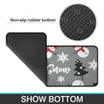 thumbnail image 6 of Gray Christmas Snowman Pattern Kitchen Rugs Sets Of 2,Anti Fatigue Kitchen Mat Rugs Non Slip Washable,Decorative Kitchen Floor Mats for Kitchen,Sink,Laundry,17"X30"+17"X47", 6 of 7