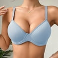 thumbnail image 4 of Txenfivo Push Up Bras for Women Full Coverage Plunge Underwire T-Shirt Bra Padded Push Up Bra for Everyday Comfort, 32B-40C, 4 of 9