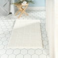 thumbnail image 4 of TOWN & COUNTRY EVERYDAY Ultra Plush Solid Tufted Windowpane Bath Mat, Soft and Absorbent Tufted Floor Mat, Non-Slip Backing, Machine Washable, White, 20"x32", 4 of 13