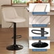 thumbnail image 4 of Juego de 2 Taburetes de Bar Ajustables Youhauchair Beige en PU, 4 of 7