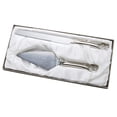 thumbnail image 2 of Contemporary Home Living Set of 2 Double Hearts Cake Knife and Server Set, 2 of 2