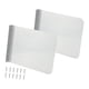 thumbnail image 3 of 2 protectores laterales contra salpicaduras de acero inoxidable para montaje en pared con tornillos. Grande, 3 of 9
