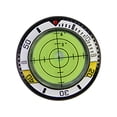 thumbnail image 3 of LOVIVER Golf Ball Marker Ball Position Marker Round Bubble Level Golf Putting Green Read Yellow White, 3 of 8