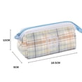 thumbnail image 2 of Estuche para lápices, bolsa de cosméticos portátil con asa, bolsa duradera para bolígrafos para niñas, niños, adolescentes, escuela, 2 of 5