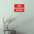 thumbnail image 5 of Basic Men Women Sign Set (White) - Large, 5 of 5