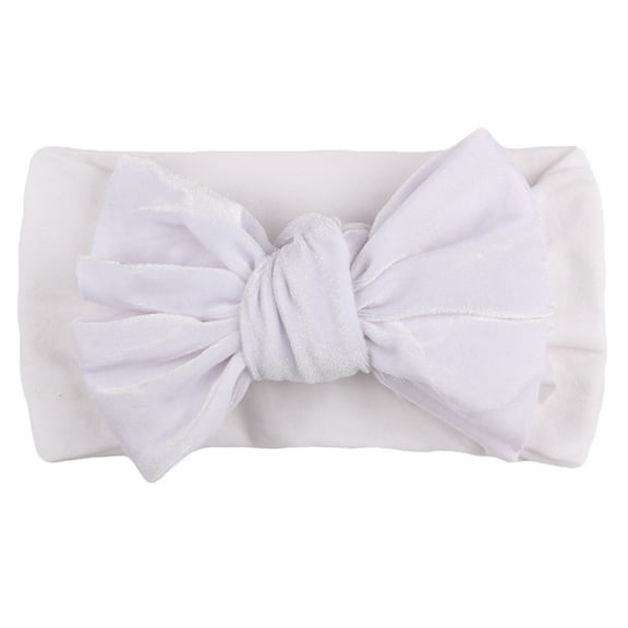 Relanfenk Baby Headbands Kids Girls Solid Velvet Hair Band Bow Accessories Headwear Hair Bands