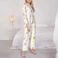 thumbnail image 3 of Balery Funny Chicken Conjunto de Pijama con Estampado para Mujer, Conjunto de Dos Piezas con Manga Larga, Ropa de Dormir Suave con Bolsillos, Pijamas Cómodos-X-Large, 3 of 7