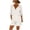 White, variant on Gealkoca Women's UPF 50 Sun Shirts UV Protection Long Sleeve Jacket with Hooded Summer Shorts Set Hiking Fishing Suit Womens Loose Outdoor Sports Set