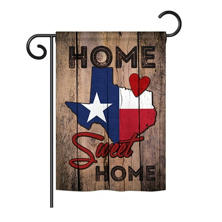 Ornament Collection - State Texas Home Sweet Home Americana - Everyday States Impressions Decorative Vertical Garden Flag 13