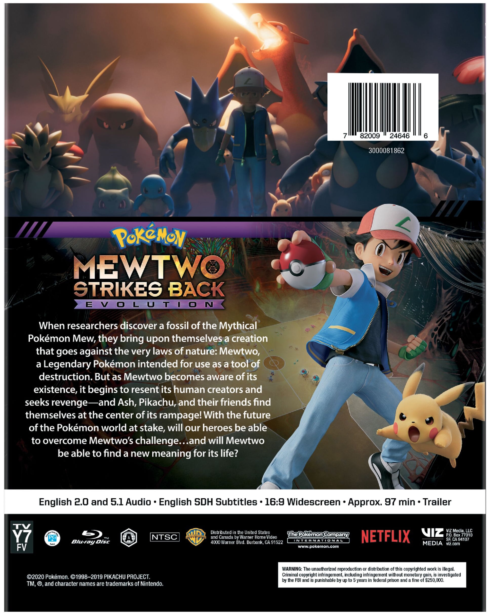 Pokemon the Movie: Mewtwo Strikes Back Evolution (BD) [Blu-ray]