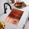 thumbnail image 2 of Native Trails Cpk78 Cocina 21-1/2" Undermount Single Basin Copper Kitchen Sink - Nickel, 2 of 7