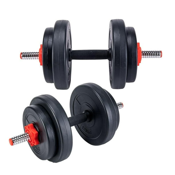 Set de Mancuernas de Vinil de 40LB Athletic Works WMW-7918V-P