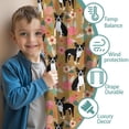 thumbnail image 3 of Blackout Kids Curtains,Boston Terrier and Flower Childrens Insulated Curtains Set Of 2,Bedroom Essentials,Toddler Room Decor 42"x54"(106x137cm), 3 of 4