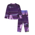 thumbnail image 2 of Lsque inside out 2 Pattern Long Sleeve Pajama Set for Women - Soft 2-Piece Sleepwear and Loungewear Set with Pockets, Comfy Nightwear, 2 of 8
