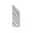 Right Hand Nylon Keeper for Casement Locks - White, variant on WRS Truth Stainless Steel Casement Keeper - 9/16" Height