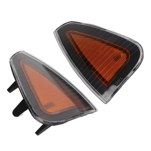 CH2550124, Reliable Easy Installation Good Reflectivity Front 2 Pcs Turn Signal Light Cover For Car Yellow