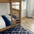 thumbnail image 4 of Plank+Beam Solid Wood Twin over Twin Bunk Bed with Ladder for Adults, No Box Spring Needed, 4 of 10