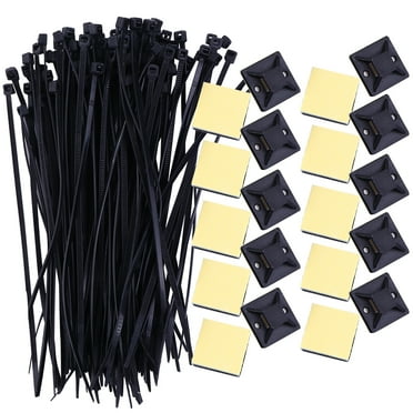 Self-adhesive Mount Wire Clips Zip Tie Cable Tie Mounting Base Anchor Cable Self Adhesive Cable Tie Holders