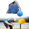thumbnail image 1 of 6 piezas Pickleball Balls Pelota de competición con bolsa de malla Sports Pickle Balls para azul Cola Bolas de pepinillo, 1 of 8