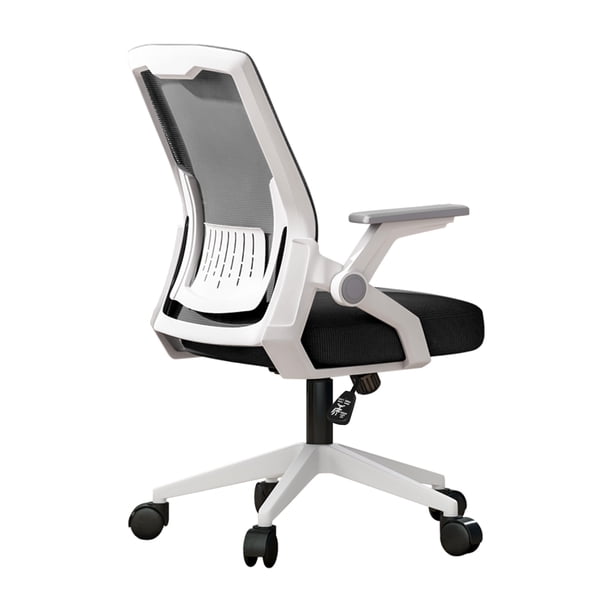 Silla de Oficina Ergonómica para Adultos con Soporte Lumbar y Brazos Abatibles para Hogar y Oficina Negra