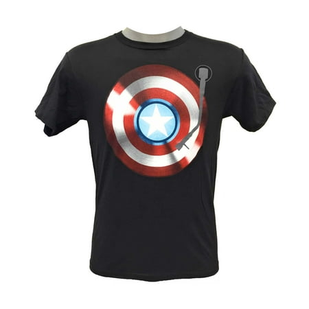 Marvel Captain America Men Freedom From Fear T-SHIRT Black (Best Small Colleges In America)
