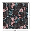 thumbnail image 5 of Waterproof Beautiful Colorful Floral Shower Curtain 72x72 Inch Boho Style Polyester Unique Shower Curtain for Bathroom Hotel Home Decor with 12 Plastic Hooks, 5 of 5
