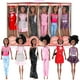 thumbnail image 1 of Juego de 6 muñecas de juguete negras afroamericanas – Muñecas de juego de rol de diversidad de estilo de moda premium de 11.5 pulgadas, paquete variado para niños, regalos de fiesta para niñas, 1 of 5