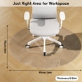 thumbnail image 6 of GPED Office Chair Mat, 36" Round Floor Mats,Office Desk Mat for Hardwood Floor, Clear PVC Heavy Duty Floor Protector for Office & Home, 6 of 8