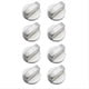 thumbnail image 1 of 8 PCS Metal Silver Gas Stove Cooker Knobs Adapter Oven Switch, 1 of 5
