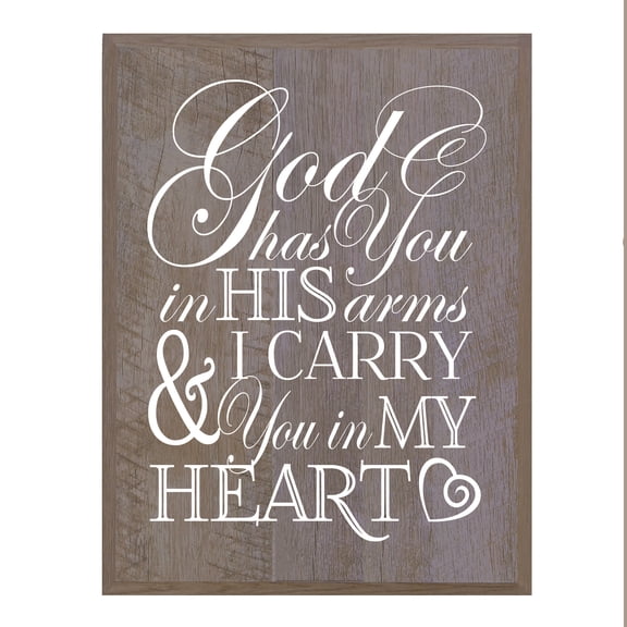 LifeSong Milestones Memorial Sympathy Plaque - God Has You In His Arms