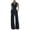Black, variant on Tqcoqu Women’s Sleeveless V Neck Jumpsuit Button Down Wide Leg Jumpsuit with Pockets Office Outfit,Beige,Women's S-XL