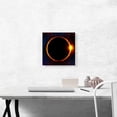 thumbnail image 2 of ARTCANVAS Solar Eclipse Moon Blocking Out Sun Square Canvas Art Print - Size: 12" x 12" (0.75" Deep), 2 of 9
