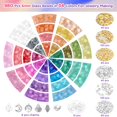 thumbnail image 2 of Kit de Pulseras Funtopia 1396 piezas Cuentas de Vidrio de 6 mm en 34 Colores, 2 of 5